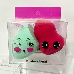 Cute Makeup Sponge Set - Pink and Mint Green